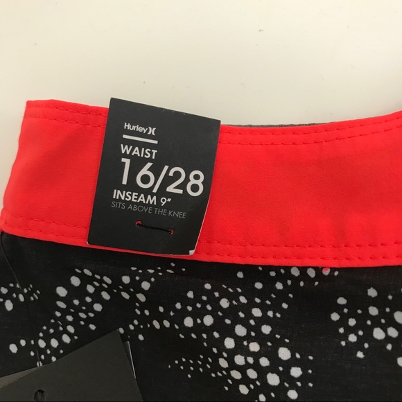 New Hurley Boys Phantom 30 Party Black BoardShorts - Picture 4 of 8